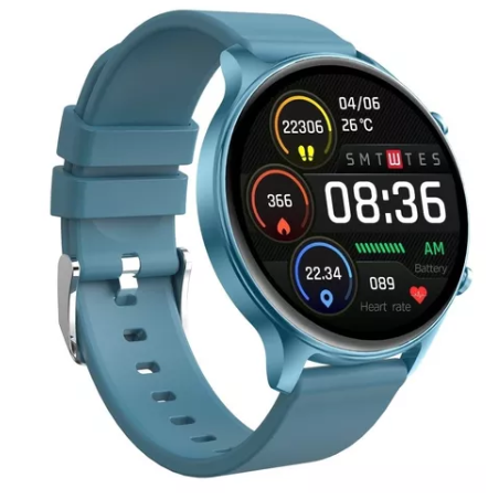 Reloj Inteligente Bluetooth Smartwatch Damas & Caballeros Azul